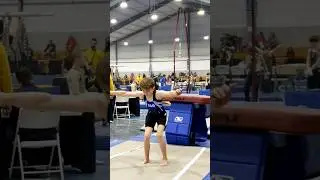 Stuck Vault Routine Regionals 2023. #10yearsold #gymnast #gymnastics #shorts #gymnasticshorts #ajr