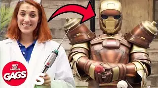 Scientist Loses Control of Dangerous Robot | Just For Laughs Gags