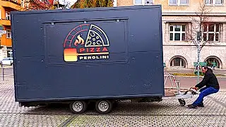 Street Food Pizza on the Road | Traditional Stone Oven Pizza | Italian Street Food in Berlin