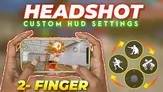 Best ( 2-FINGER ) Custom Hud Setting // HEADSHOT custom HUD Setting // Free Fire Best Custom Hud