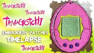 Tamagotchi - 90s Theme | TimeLapse | Embroidery Design