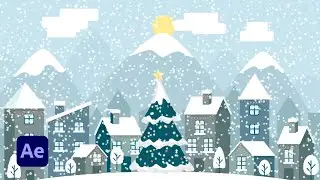 Easy Winter Vector Animation in After Effects | Tutorial