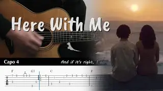 Here With Me - d4vd - Fingerstyle Guitar TAB Chords