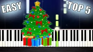 TOP 5 EASY PIANO CHRISTMAS SONGS by PlutaX