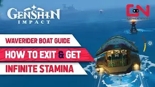 How to Exit Waverider Boat & Get Infinite Stamina - Genshin Impact Guide