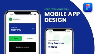 Figma Mobile App Design Tutorial - Redesigning a Fintech App