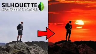 how to make make Silhouette in snapseed | silhouette portrait effect snapseed Tutorial