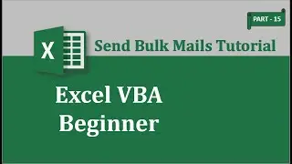 EXCEL VBA #15: Send bulk emails using VBA and Outlook