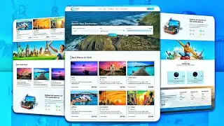 🏝️Complete Responsive Tour and Travel Website using ReactJS and Tailwind CSS || Build and Deploy