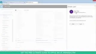 How to delete Office 365 users via the admin center