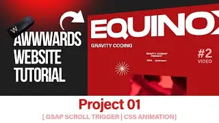 Awwwards Worthy Website #2 | Project 01: Scrolly Sticky Background Animations | GSAP Scroll Trigger