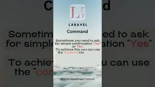 Confirm in command in Laravel