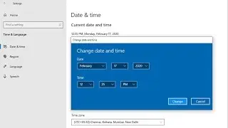 How to Change Date and Time in Windows 10