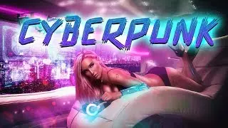 Art в стиле Cyberpunk 2077. Speed-art photoshop