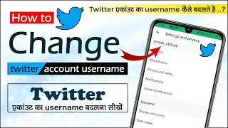 how to change your username on twitter | change twitter username | Username kaise change kare