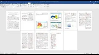 MS Word - Multiple Pages - Arrange pages side by side