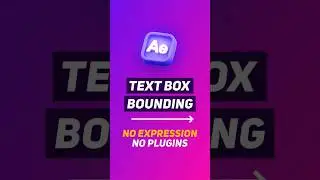 Text Bounding Box in After Effects - After Effects Shorts #youtubeshorts #shorts #aftereffects