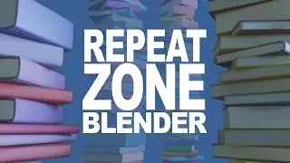 Procedural stacks with the Repeat Zone geometry node in Blender