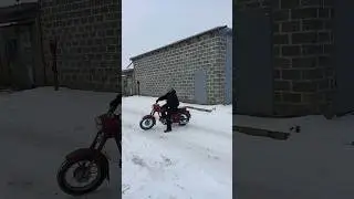 Jawa new winter test drive/ Новый тест драйв явы зимой