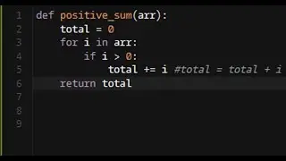 Python - Sum of Positive Integers in a List | Codewars 8KYU