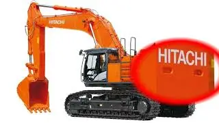 Sound Audio digging effect mining ambient excavation with heavy machinery Hitachi 670LC Excavator