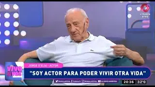 Jorge D'Elía explicó que le gusta "más escribir que actuar"