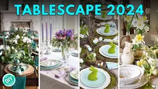 28 Best Easter Table Decorations Ideas ~ Easter Tablescape 2024 Spring ~ Centerpiece Ideas