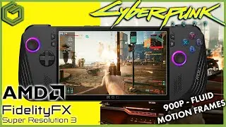 ROG Ally X | Cyberpunk 2077 FSR 3 & Frame Generation Update is Amazing