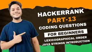 Java Strings Introduction in Lexicographically Order on Hackerrank Solution | | Problem Solving |