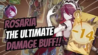 💀 ROSARIA DAMAGE BUFF IS OVERPOWERED 💀 | Genshin Impact TCG