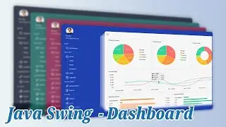 Java Swing Dashboard build with FlatLaf Look and Feel