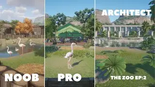 Noob vs Pro vs Architect | Flamingos! | The Zoo Ep 2 |