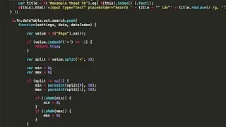 jQuery Data Tables plugin custom column search