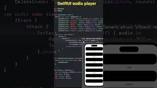 SwiftUI Audio Player AVKit