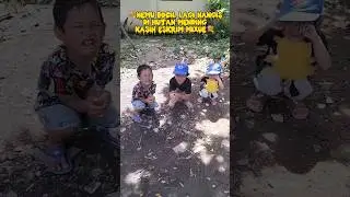 Nemu bocil lagi nangis dihutan mending kasih eskrim_Mama & agra 