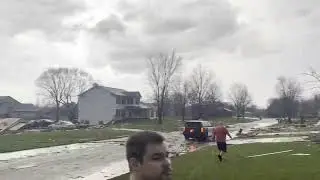 Tornado Damage in Sherman Illinois