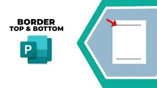 How to insert border to top and bottom of a page in Publisher