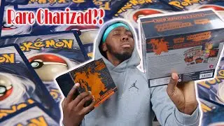 Pokemon Champion's Path Elite Trainer Box Unboxing ( CHARIZARD HUNT! )