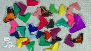 How to make little origami paper heart