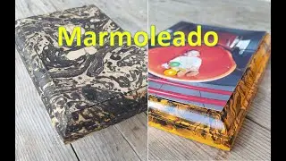 MARMOLEADO, tecnica para pintar Marcos, Bastidores y bases de madera