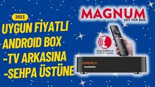 Ufak Boyutlu Maharetli Android TV Kutusu |  Hiremco Magnum 4K