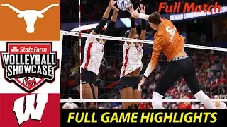 Texas Vs Wisconsin Full Match Volleyball Showcase 2024 | College Volleyball 2024 | Ncaa volleyball