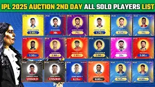 IPL 2025 Mega Auction : List of All Players sold in IPL 2025 Mega Auction | All sold Players List