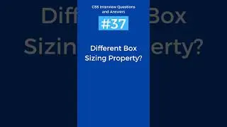 Different CSS Box Sizing Property? | CSS Interview Questions and Answers Part - 37 #css #shorts