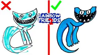 Как нарисовать CYAN from  RAINBOW FRIENDS 2 правильно и неправильно
