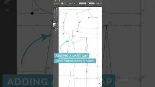 38/49 Adding a Dart Cap - Digital #patternmaking in #adobeillustrator #patterncutting