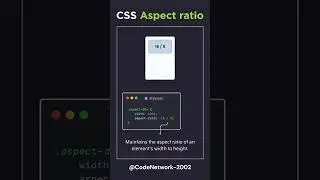 Aspect Ratio in CSS  #html #html5 #css3 #css