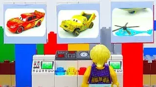 LEGO Cars Experemental Disney Cars Toys Race and Battle Video for Kids