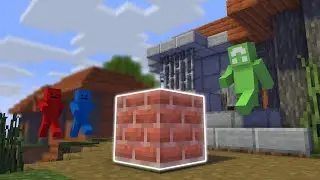 Minecraft Manhunt, But Bricks Drop OP Loot...