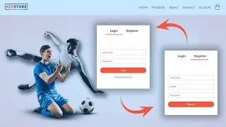 How To Make Login & Registration Page On eCommerce Website | E-commerce Web Design In HTML CSS